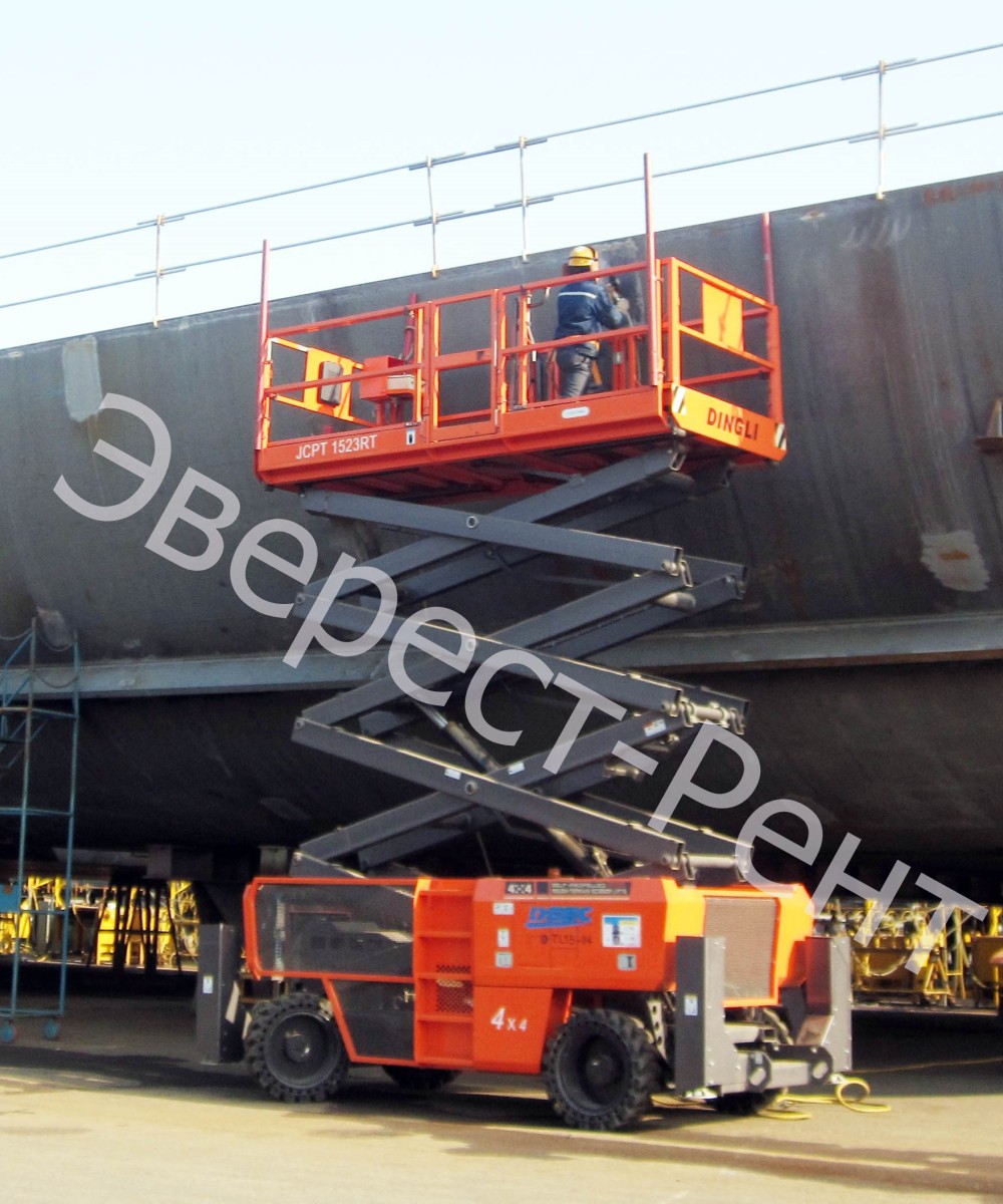 Арендовать аренда ножничного электрического подъемника dingli jcpt1523dcb в Москве