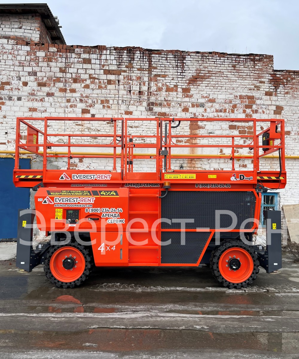 Арендовать аренда ножничного дизельного подъемника dingli jcpt 1523 rt в Москве
