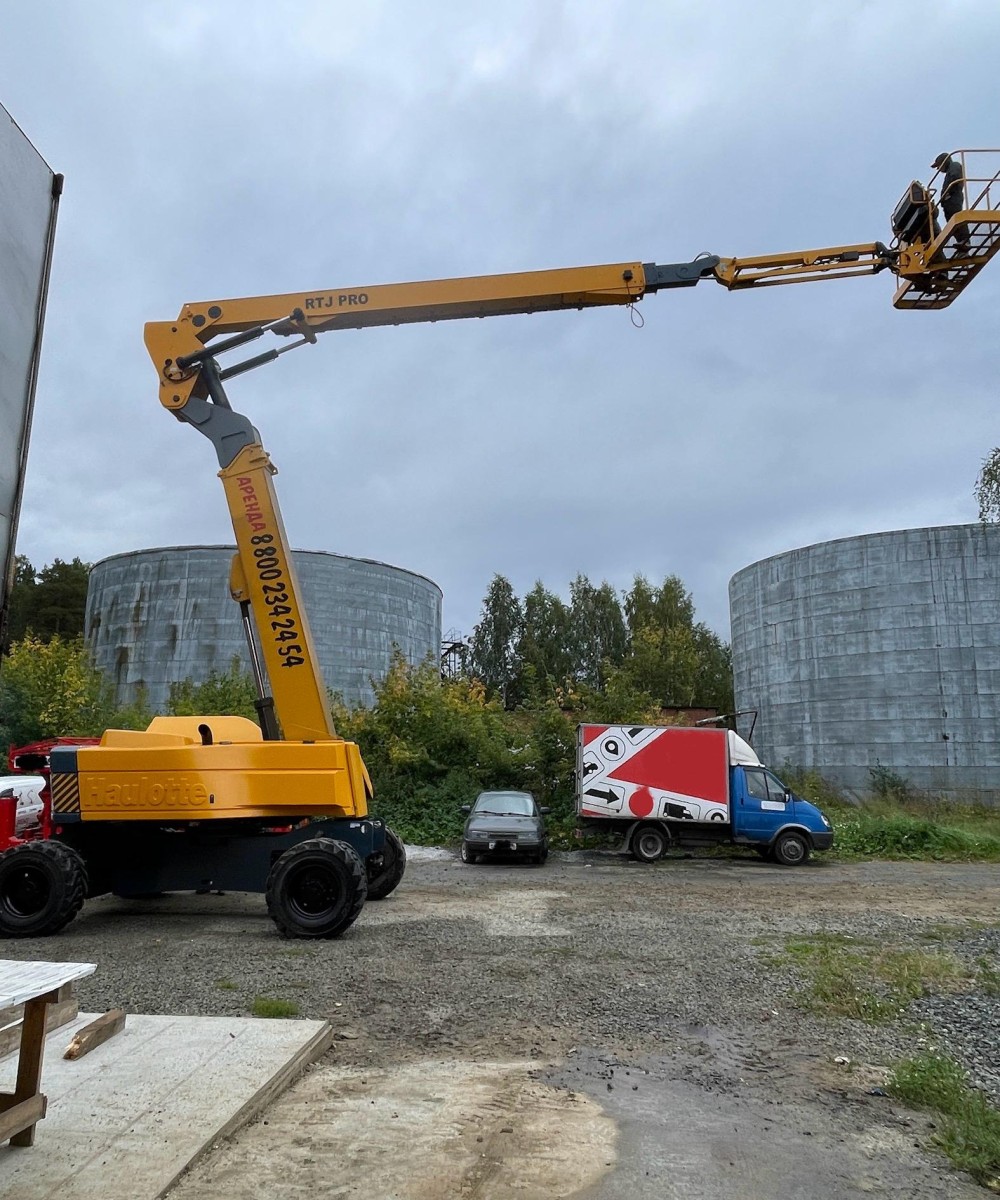 Арендовать аренда коленчатого дизельного подъемника haulotte ha 32 rtj pro в Москве