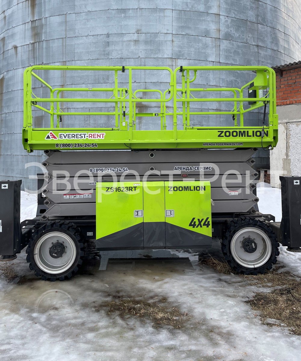 Арендовать аренда ножничного дизельного подъемника zoomlion zs1623rt в Москве